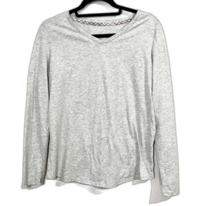 Sonoma Intimate Gray Long Sleeve Pajama Top Size Medium